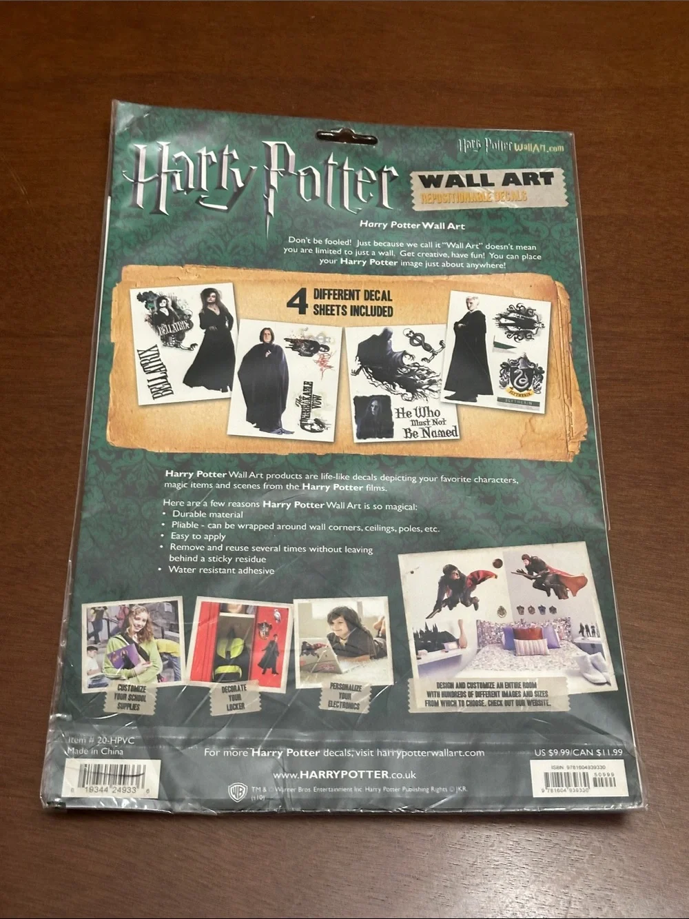 Harry Potter Wall Aer Repositionable Decals Dark Arts Heroine Classic